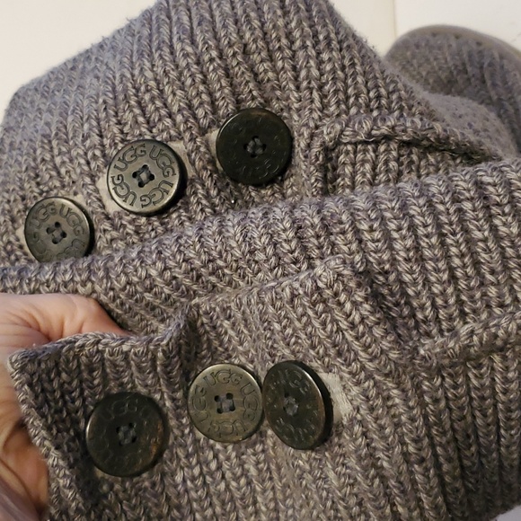 UGG Cardy Knit Boots Gray Size 6 - Picture 7 of 12